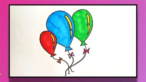 25 Easy Balloon Drawing Ideas - How to Draw Balloons