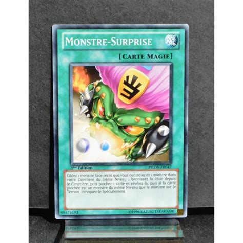 Carte YU GI OH PHSW FR047 Monstre Surprise NEUF FR Cdiscount Jeux