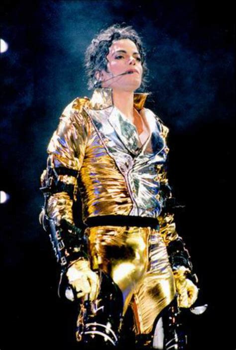 Mj Michael Jackson History Tour Concert Golden Suit Uniform Cosplay