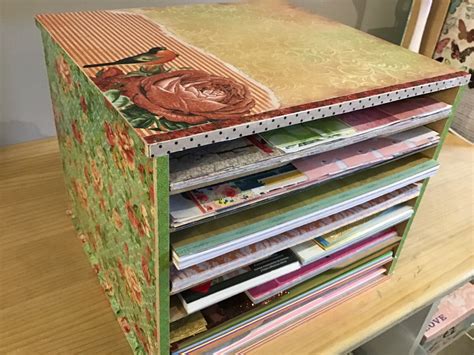 Scrapbooking 12x12 Paper Storage Rack Unit