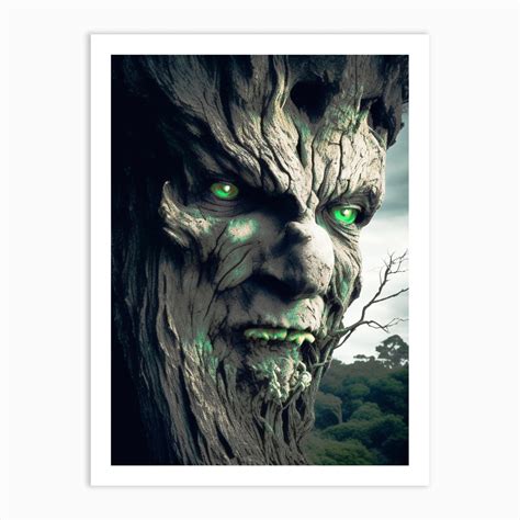 Tree Monster Art Print by David Huntsman Kone - Fy