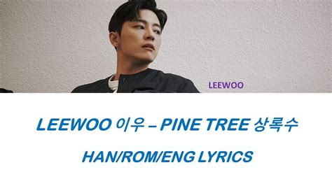 Leewoo Pine Tree Han Rom Eng Lyrics Youtube