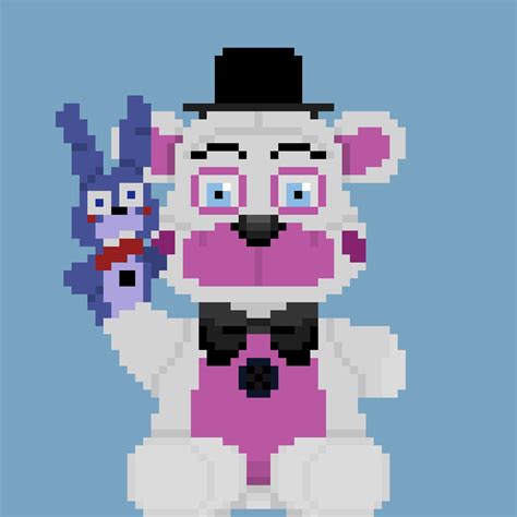 My Funko Funtime Freddy And Bon Bon Plush Pixel Art