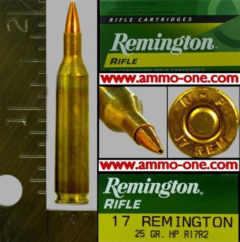 17 Remington By Remington Jhp New Condition One Cartridge Not A Box Ammo One1