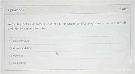 Solved Question 82 PtsAccording To The Textbook In Chapter Chegg