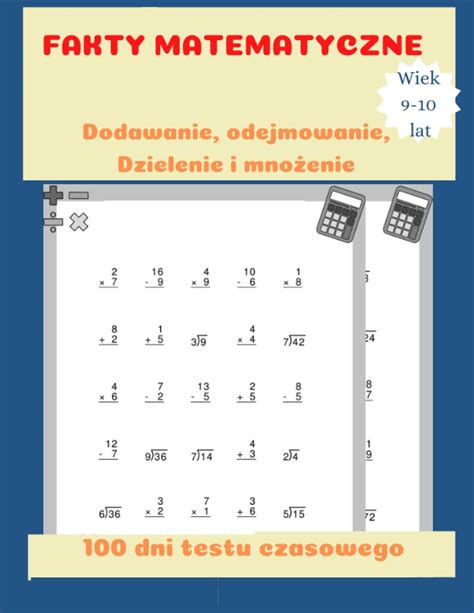 Buy Zeszyt ćwiczeń do matematyki Wiek 9 10 lat Dodawanie odejmowanie