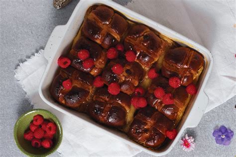 SPAR Hot Cross Bun Bread And Butter Pudding Recipe