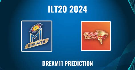 EMI Vs GUL ILT20 UAE 2024 Match Prediction Dream11 Team Fantasy