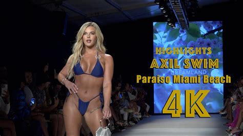 Axil SWIM HIGHLIGHTS Paraiso Miami Beach 2023 Bikini Swimwear Show 4K