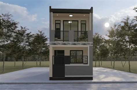 Two Storey Small House Design Sqm Dream Tiny Living