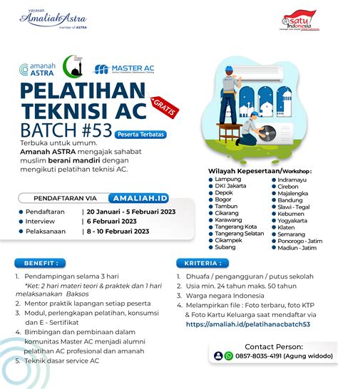 Pendaftaran Pelatihan Teknisi Ac H Batch Amaliah Id