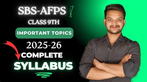 Sbs Afps Syllabus Class Th Important Topics Sose