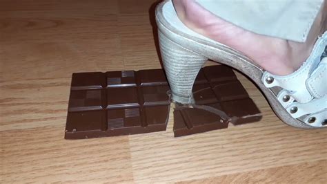 Experiment With Heels Crushing Chocolate Youtube