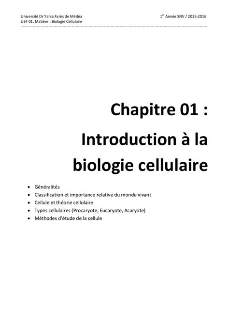 Introduction La Biologie Pdf