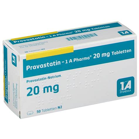 Pravastatin 1a Pharma® 20mg 50 St Mit Dem E Rezept Kaufen Shop Apotheke