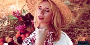 Skinny Ukranian Teen Babe Angel Sway Outdoor Picnic Eating Cherries Tnaflix