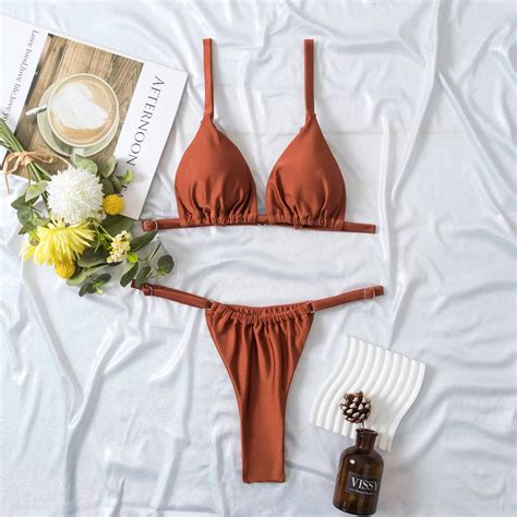 Wintu Custom Wholesale Micro Bikini Women Colors Gather G String Thong Bikini Sexy Mini