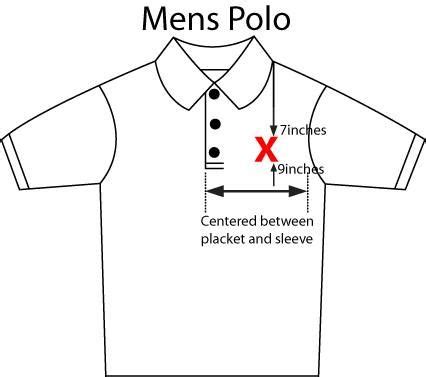 Embroidery Logo Position on Polo Shirt