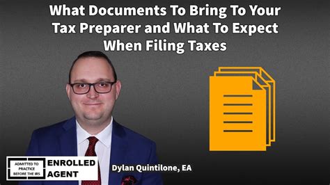 What Documents To Bring To Tax Preparer And What To Expect When Filing