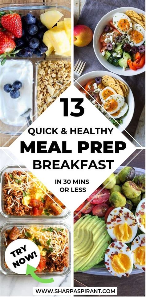 25 Quick And Healthy Breakfast Meal Prep Ideas For Busy Mornings Sharp Aspirant