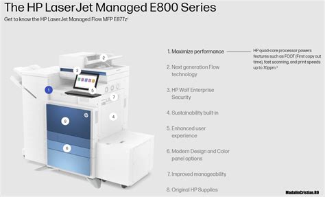 HP LaserJet Managed E800 E700 disponibile în România MadalinCristian RO