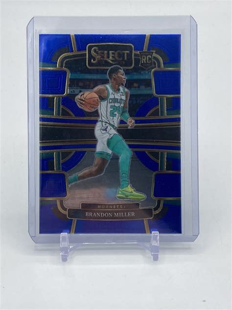 2023 24 Panini Select NBA Brandon Miller Blue Concourse Rookie 80