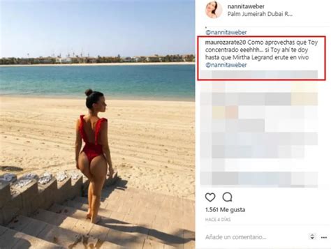 El Zarpado Piropo Hot De Mauro Z Rate A Natalie Weber Tras Ver Su Foto