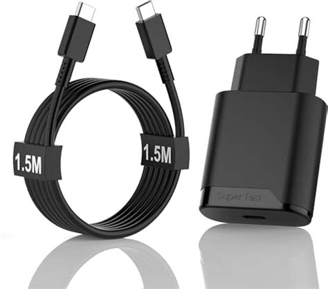 25W Schnellladegerät USB C Ladegerät Ladekabel für Samsung Galaxy A54