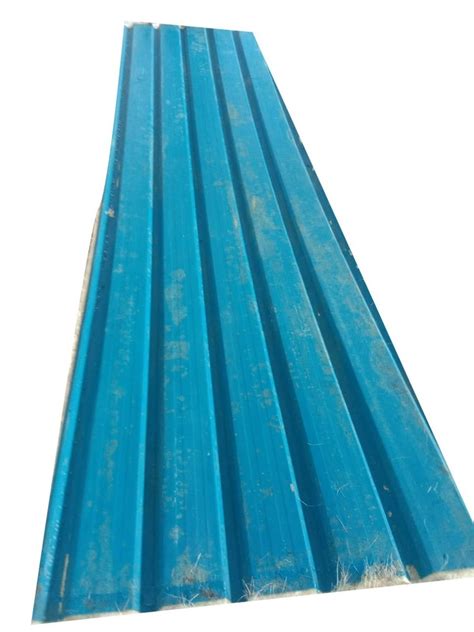 Powder Coated Cold Rolled Blue Plain FRP Roofing Sheet Thickness 5mm