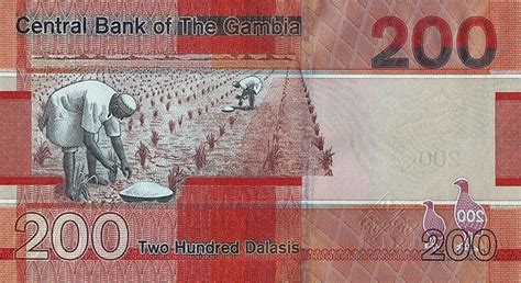 200 Dalasis 2019 2019 Issue Gambia Banknote 13422