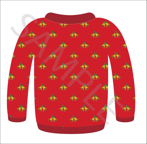 Colorful Ugly Christmas Sweater Clip Art Of Various Designs In Etsy