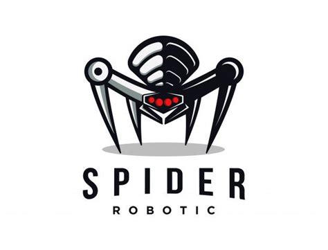 Premium Vector Spider Robot Logo Mascot In 2024 Spider Robot Robot