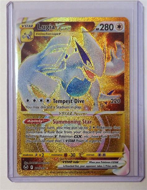 Mavin Lugia VSTAR 2022 Pokemon Silver Tempest 211 195 Gold Full Art