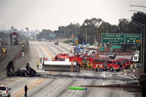 Westbound 105 Freeway Reopens After Fiery Tanker Truck Collision Kills