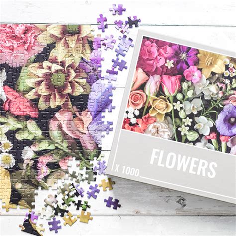 Flowers 1000 Piece Jigsaw Puzzle By Cloudberries