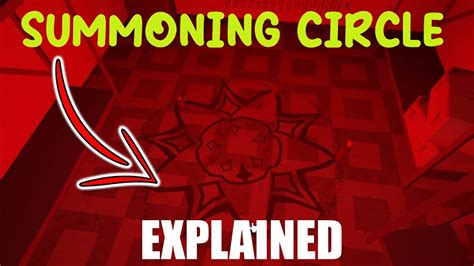 Summoning Circle Explained Blair Roblox Youtube