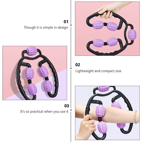 Rodillo De Mano Para Piernas Masajeador Muscular Grandado