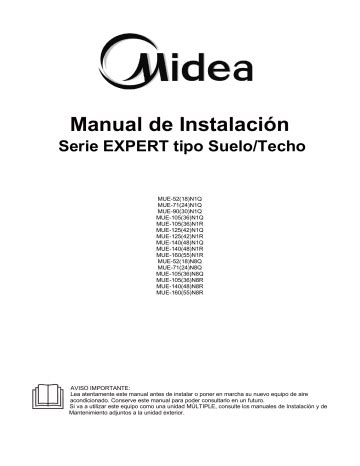 Midea EXPERT Suelo Techo MUE 160 55 N8R Manual De Usuario Manualzz