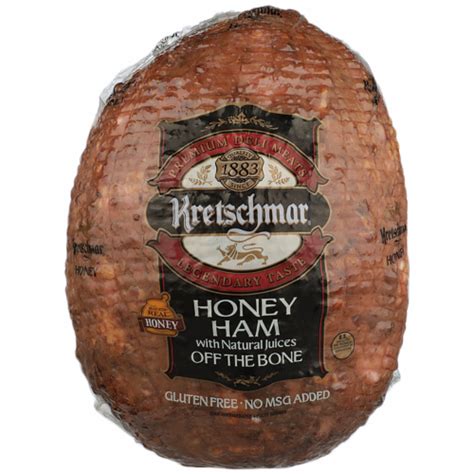 Kretschmar Off The Bone Honey Ham Fresh Sliced Deli Meat Lb Kroger