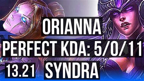 ORI Vs SYNDRA MID 5 0 11 1 9M Mastery NA Grandmaster 13 21