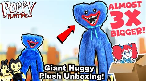 Giant Huggy Wuggy Plush Unboxing Official Poppy Playtime Plush Unboxing Youtube