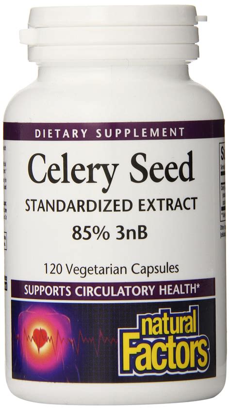 Celery Seed Extract By Natural Factors Herbal Supplement For A Healthy