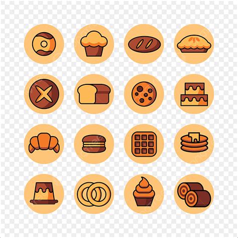 Bakery Bread Croissant Vector Design Images Bread And Bakery Icon Pack