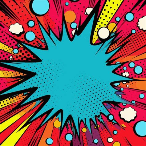 Premium Vector Abstract Pop Art Background Abstract Comics Background