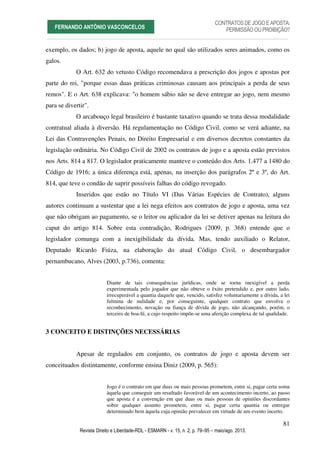 Contratos De Jogo E Aposta Permiss O Ou Proibi O Pdf