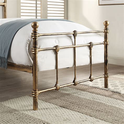 Bayford Traditional Antique Brass Metal Bed Frame Furniture Online