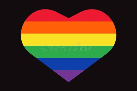 Heart Love Supporting Lgbt Community Vector Illustration Stock Vector Illustration Of Icon