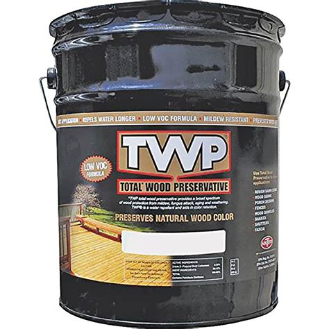 TWP 1516 Rustic Oak 5 Gallon Low Voc Preservative Stain For Wood