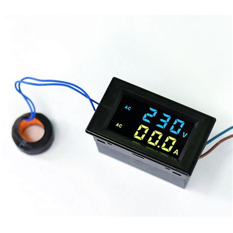 D85 2042a Double Display Lcd Voltmeter Ammeter Digital Display Ac Volt