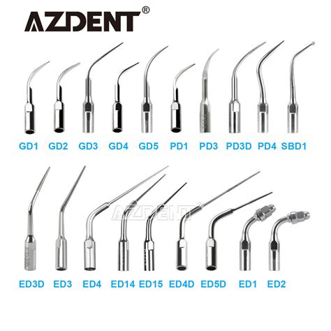 Azdent Dental Ultrasonic Scaler Scaling Endo Perio Tips Fit For Nsk